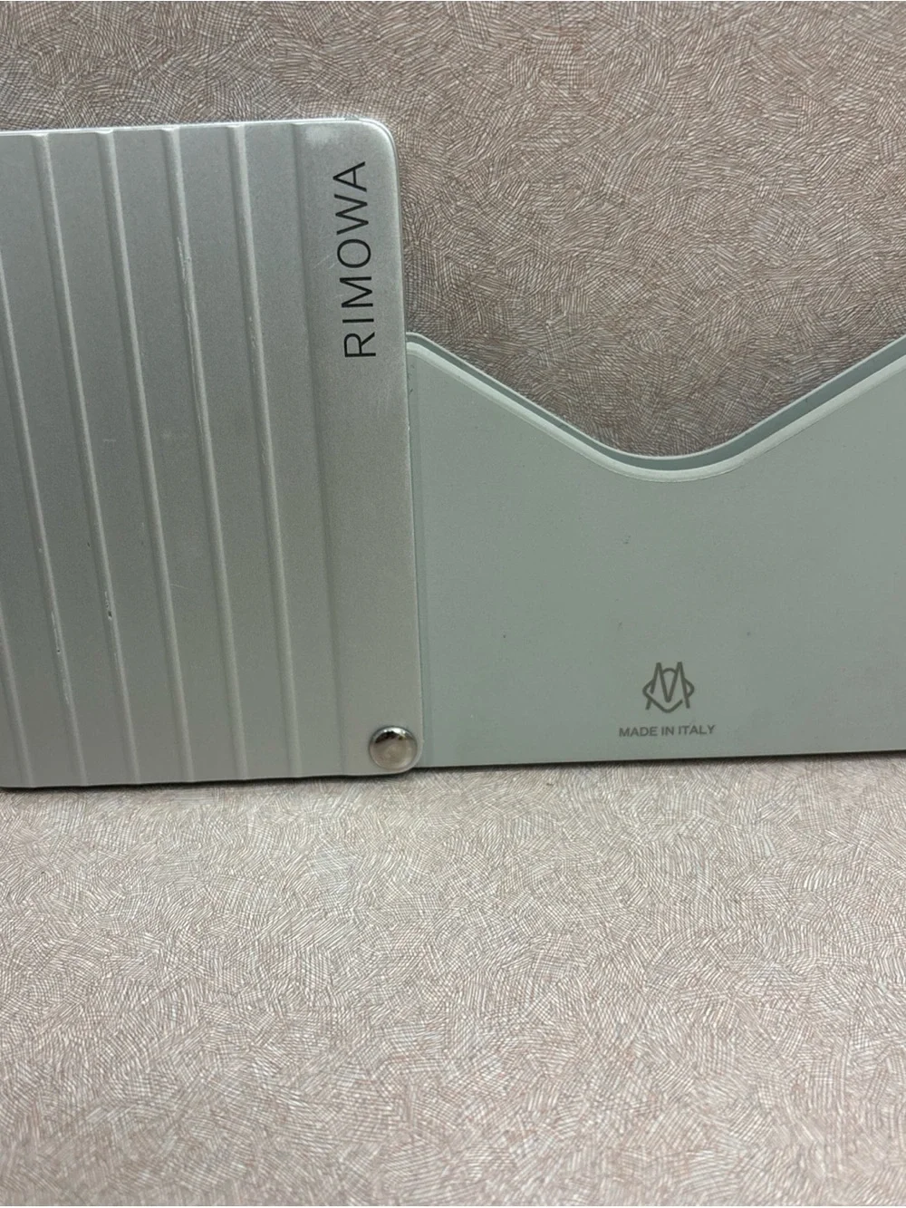 Rimowa Aluminum Card Holder - Silver Made In Italy Business Executive Designer
